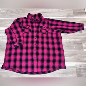Pink Checkers Torrid Button up Flannel